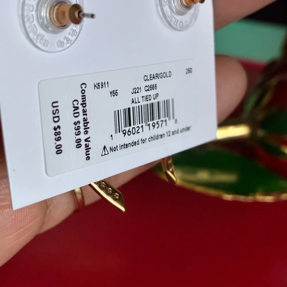 KATE SPADE Earrings,Kate Spade Gold Bow Earrings